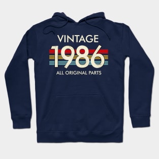 Vintage 1986 All Original Parts Hoodie